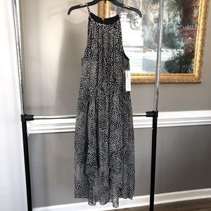 Pretty & Flowy Polka Dot Dress in Chiffon